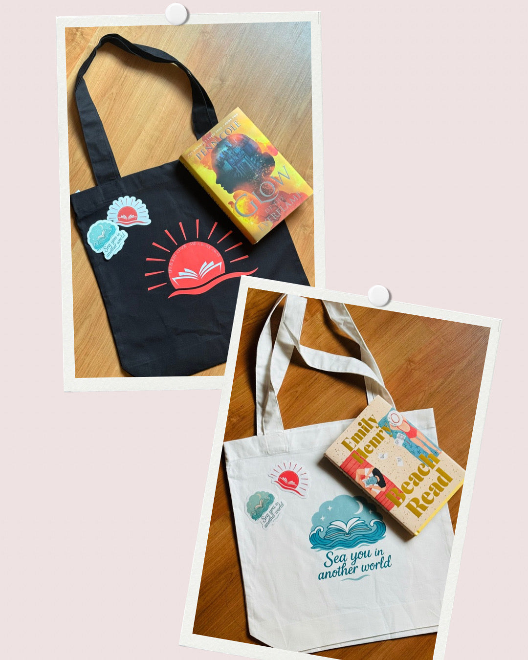 Life is a Wave and a Page Away – Bookish Tote