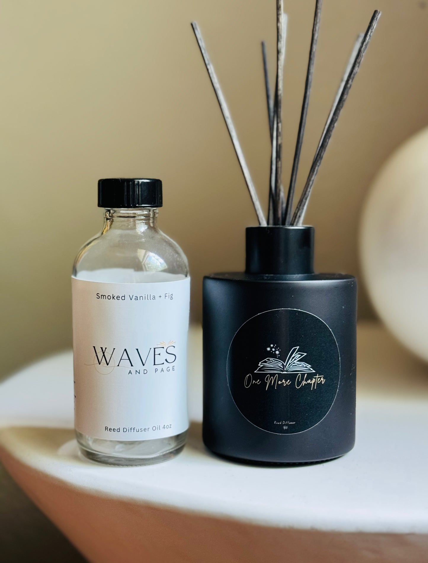 Sea Salt + Wildflower Bookish Diffuser Set