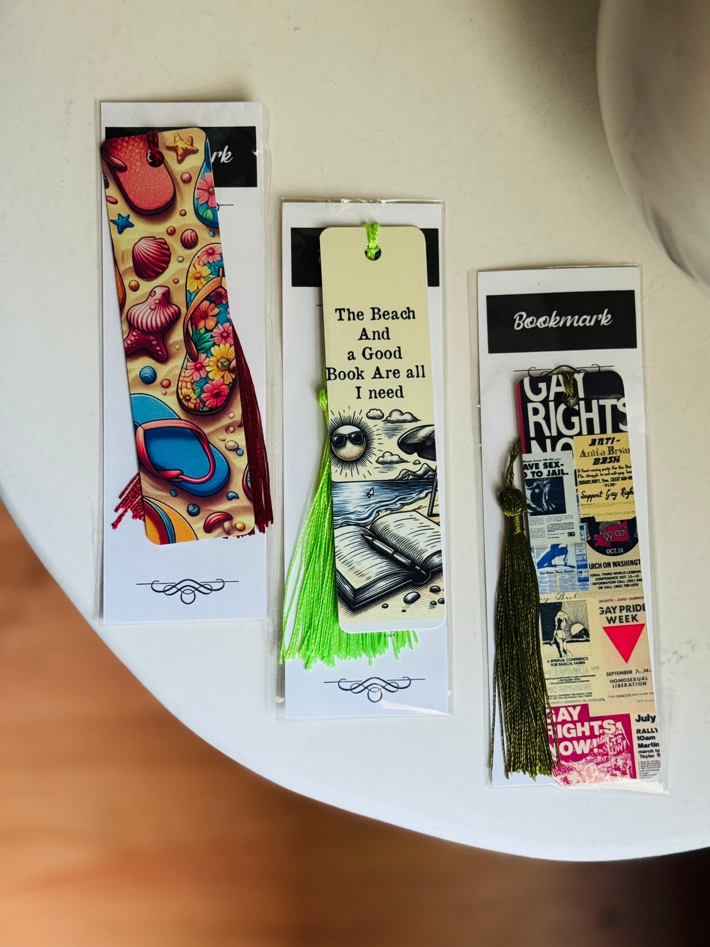 🏳️🌈 Vintage Gay Rights Posters – Metal Bookmark