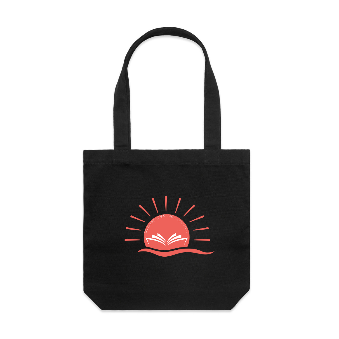 Life is a Wave and a Page Away – Bookish Tote