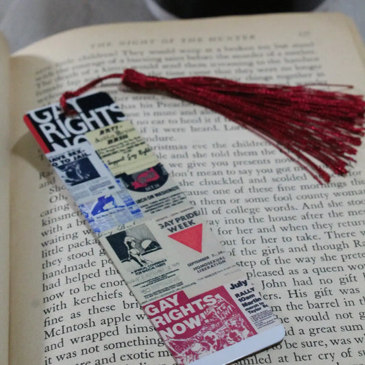 🏳️🌈 Vintage Gay Rights Posters – Metal Bookmark